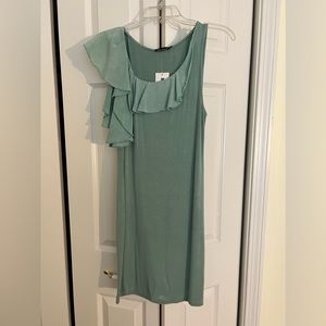 Ella Moss Teal Ruffle Dress
